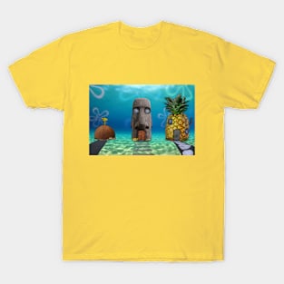 Bikini Bottom Coral Street Scene T-Shirt